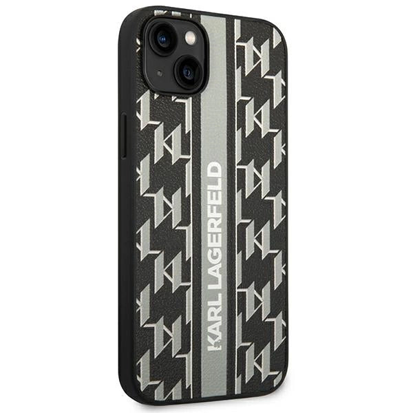 Karl Lagerfeld KLHCP14MPGKLSKG iPhone 14 Plus 6.7 "hardcase grå / grå Monogram Stripe
