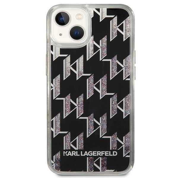 Karl Lagerfeld KLHCP14SLMNMK iPhone 14 6.1 "hardcase sort / sort Liquid Glitter Monogram