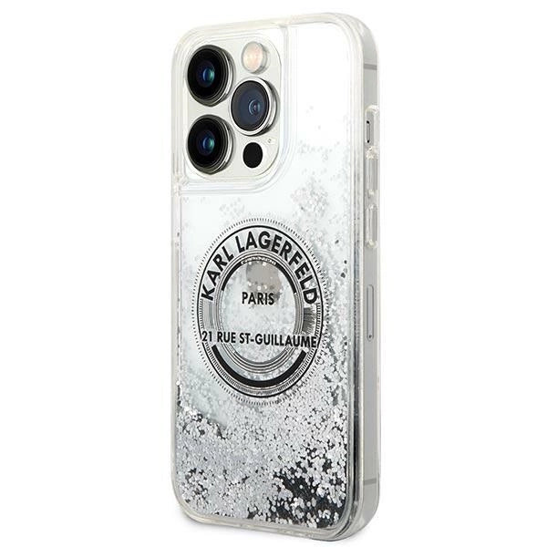 Karl Lagerfeld KLHCP14XLCRSGRS iPhone 14 Pro Max 6.7 "sølv / sølv hardcase Liquid Glitter RSG