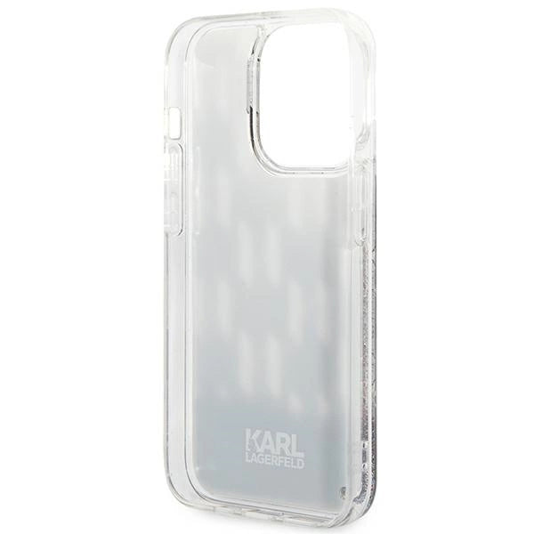 Karl Lagerfeld KLHCP14XLMNMK iPhone 14 Pro Max 6.7 "hardcase sort / sort Liquid Glitter Monogram