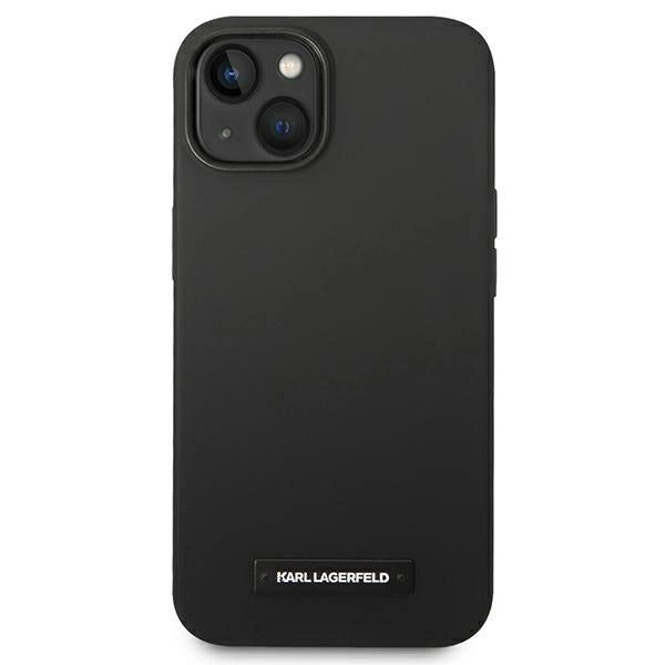 Karl Lagerfeld KLHMP14MSLMP1K iPhone 14 Plus 6.7 "hardcase sort / sort Silicone Plaque Magsafe