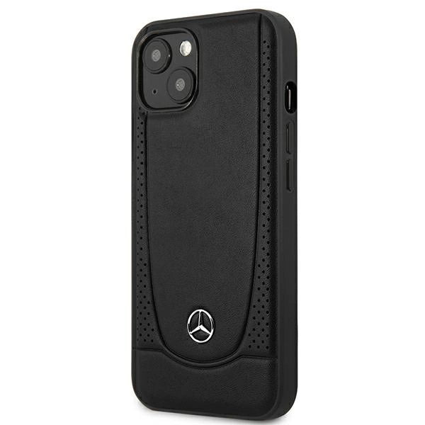 Mercedes MEHCP14MARMBK iPhone 14 Plus 6.7 " sort / sort hardcase læder Urban