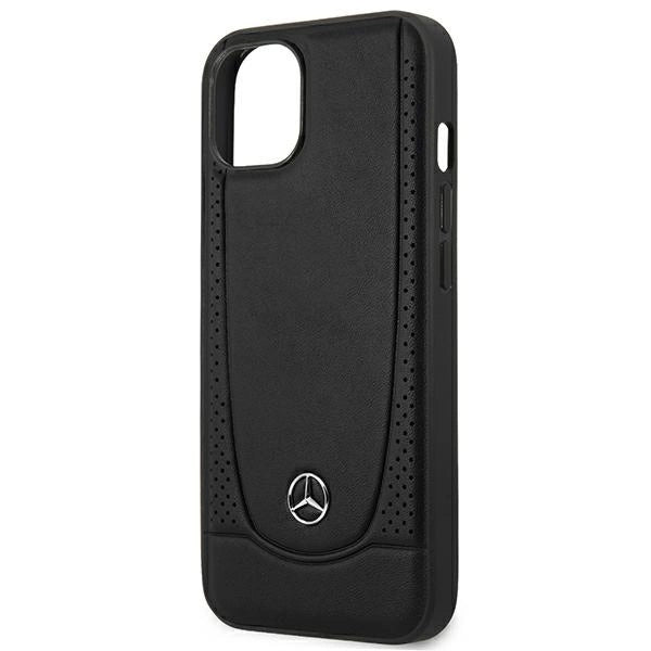 Mercedes MEHCP14MARMBK iPhone 14 Plus 6.7 " sort / sort hardcase læder Urban