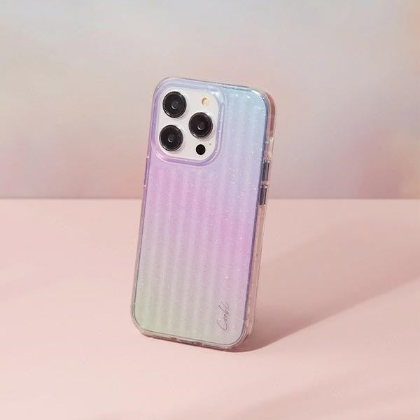 Uniq Coehl Linear case til iPhone 14 Pro - blå og pink