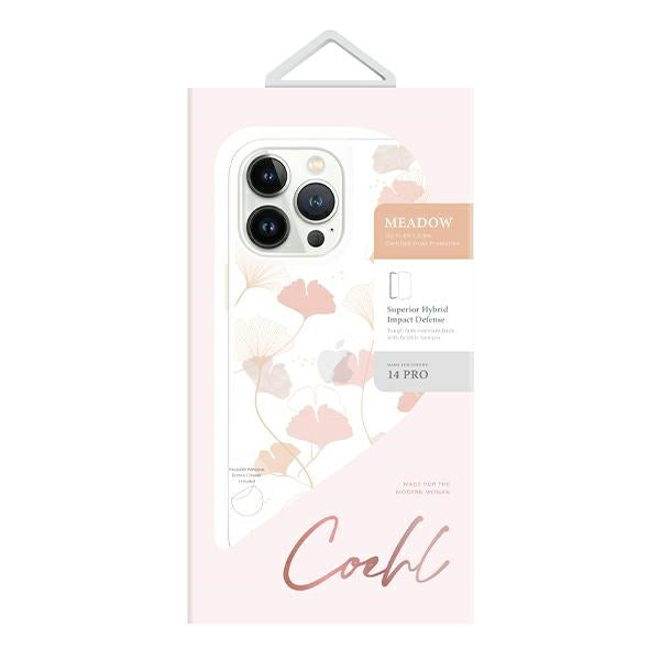 Uniq Coehl Meadow-hylster til iPhone 14 Pro - pink