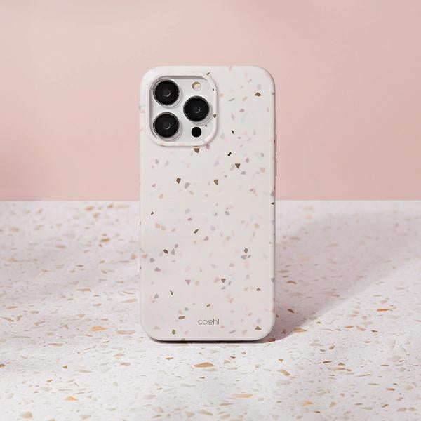 Uniq Coehl Terrazzo case til iPhone 14 Pro - sand