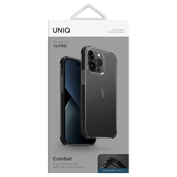 Uniq Combat-hylster til iPhone 14 Pro - sort