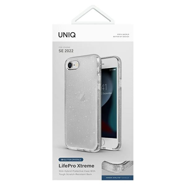 Uniq LifePro Xtreme fodtøj til iPhone 7 / 8 / SE 2020 / SE 2022 - gennemsigtigt sølv