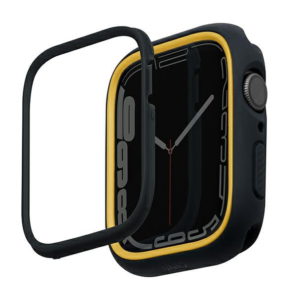 Uniq Moduo case til Apple Watch 4/5/6/7/8/SE/SE2 40/41mm - sort og sennep