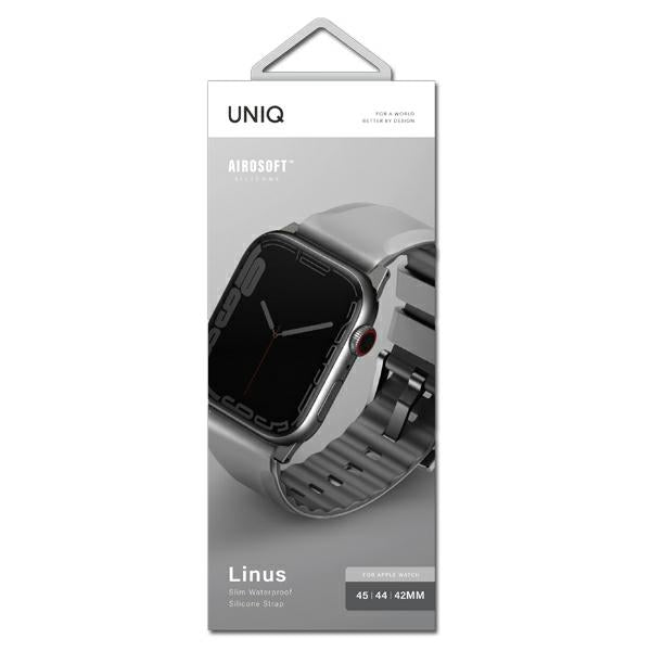 Uniq Linus rem til Apple Watch 1/2/3/4/5/6/7/8/SE/SE2/Ultra 42/44/45/49 mm - grå