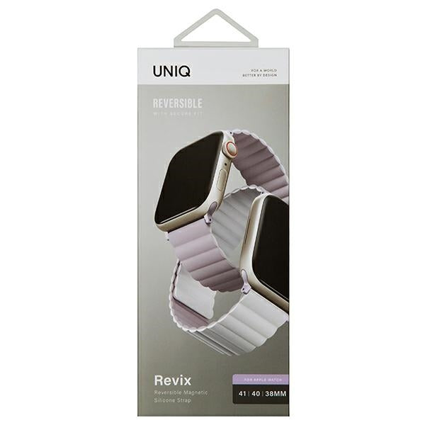 Uniq Revix rem til Apple Watch 1/2/3/4/5/6/7/8/SE/SE2 38/40/41 mm - lilla og hvid