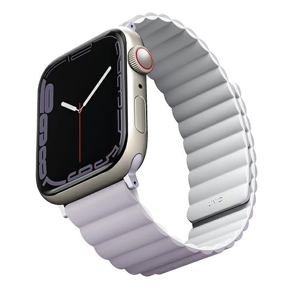 Uniq Revix rem til Apple Watch 1/2/3/4/5/6/7/8/SE/SE2/Ultra 42/44/45/49 mm - lilla-hvid