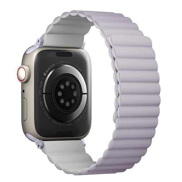 Uniq Revix rem til Apple Watch 1/2/3/4/5/6/7/8/SE/SE2/Ultra 42/44/45/49 mm - lilla-hvid