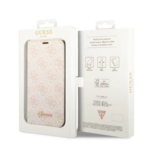 Guess GUBKP14MHG4SHP iPhone 14 Plus 6.7 "pink / pink bog 4G Vintage Gold Logo