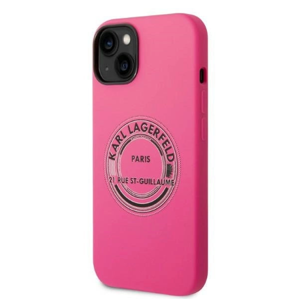 Karl Lagerfeld KLHCP14MSRSGRCF iPhone 14 Plus 6.7 "Hardcase pink / pink Silicone RSG