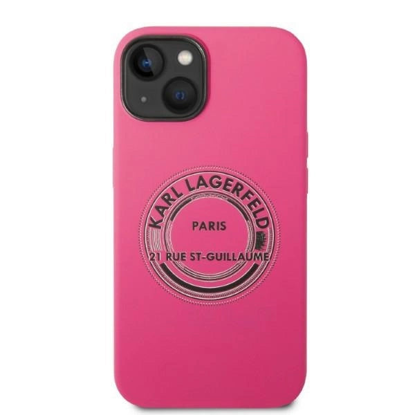 Karl Lagerfeld KLHCP14MSRSGRCF iPhone 14 Plus 6.7 "Hardcase pink / pink Silicone RSG