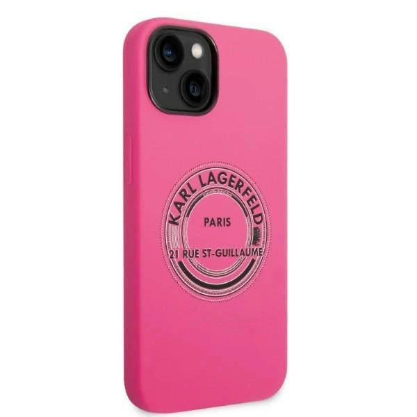 Karl Lagerfeld KLHCP14MSRSGRCF iPhone 14 Plus 6.7 "Hardcase pink / pink Silicone RSG