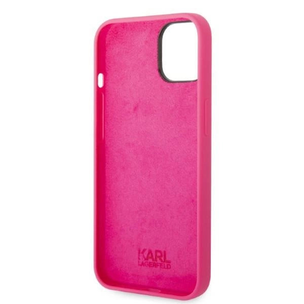 Karl Lagerfeld KLHCP14MSRSGRCF iPhone 14 Plus 6.7 "Hardcase pink / pink Silicone RSG