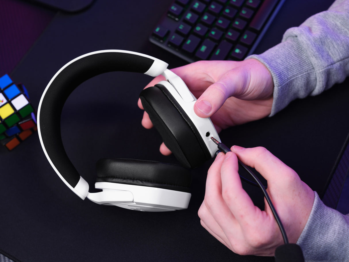 Trust GXT492W Carus Headset Ledningsført Spil Hvid