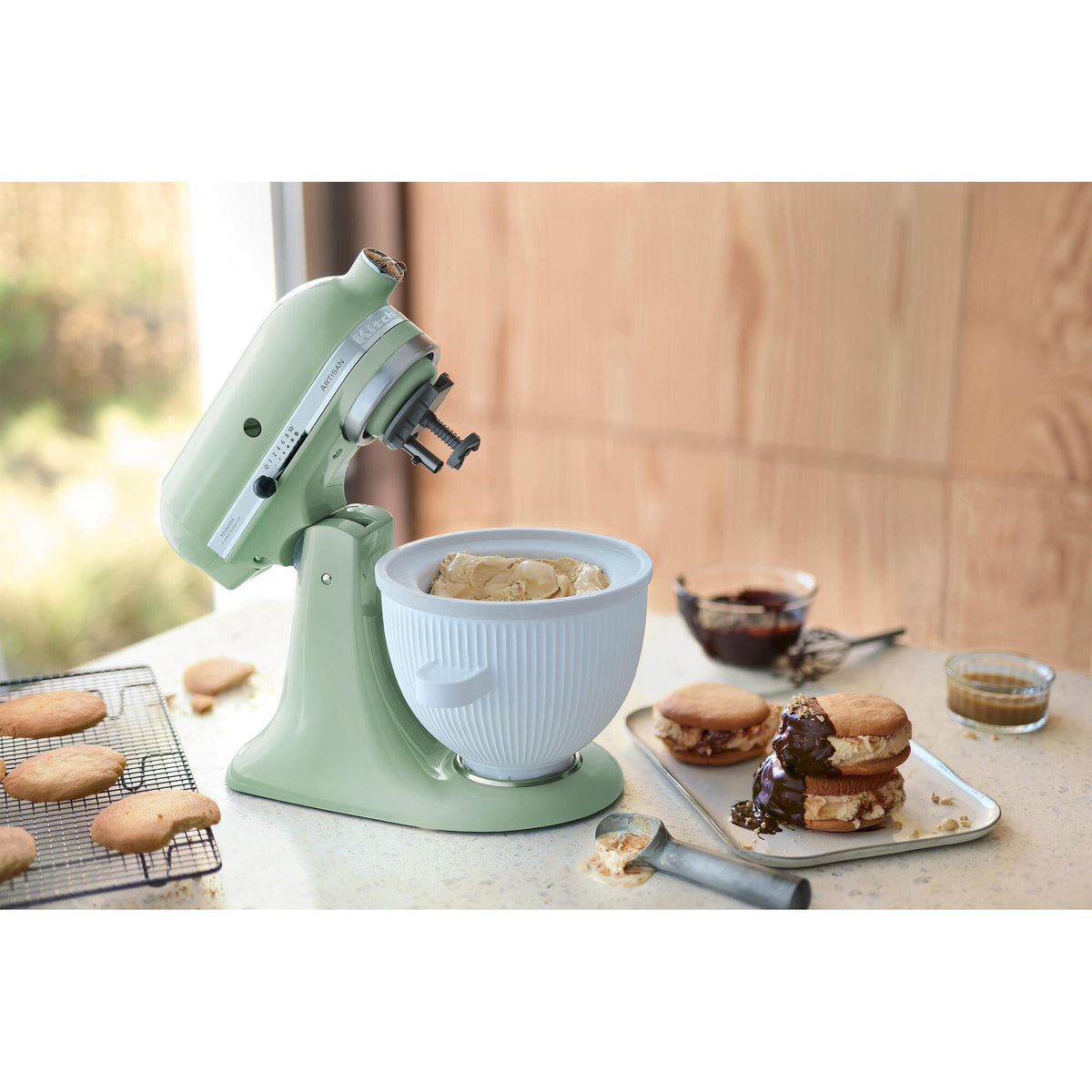 KitchenAid Artisian Food Processor 4.8, 300W, 10 Speed, Pistachio EU 5KSM175PSEPT