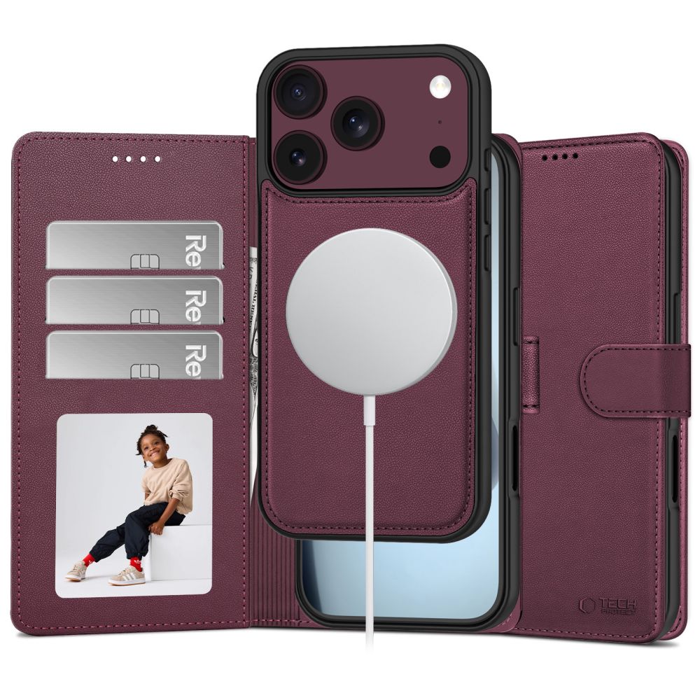 Tech Protect Tegnebog Magsafe Iphone 17 Pro / 18 Pro Mulberry