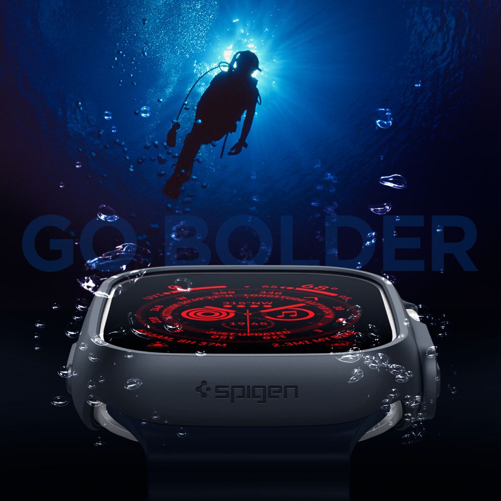 Spigen Thin Fit Apple Watch Ultra 1 / 2 / 3 / 4 (49 Mm) Sort