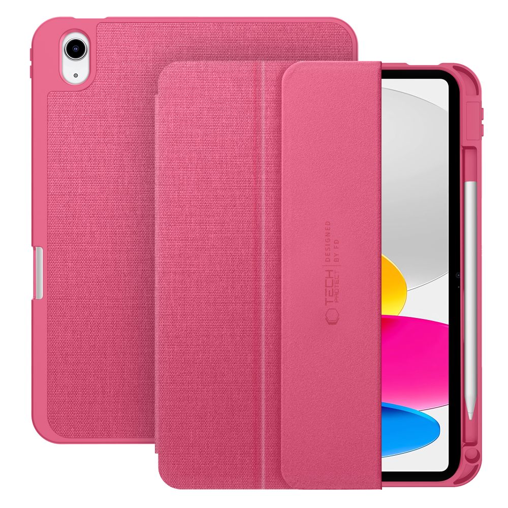 Tech Protect Sc Pen Canvas Ipad 10.9” 10/2022/11” 11/2025 Magenta Bloom