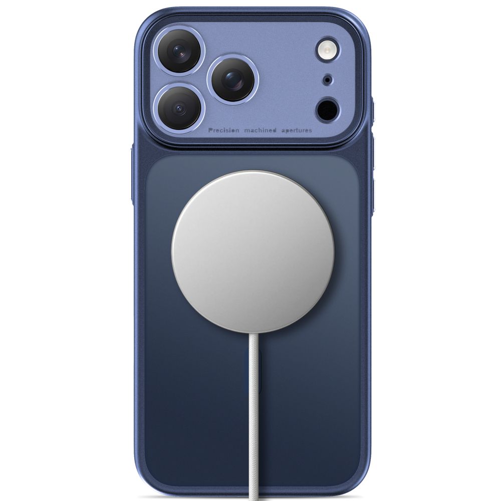 Tech Protect Magprime Magsafe Cc Iphone 17 Pro / 18 Pro Mat Dyb Blå