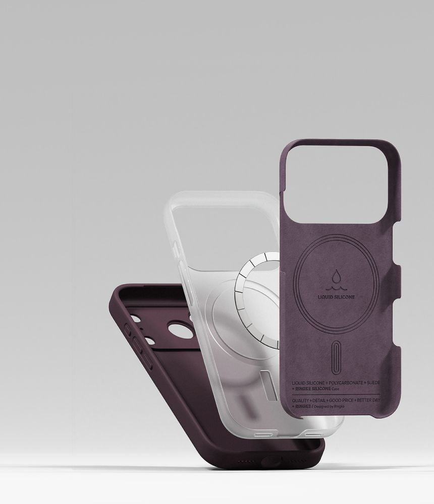Ringke Silikone Magnetisk Magsafe Iphone 18 Pro Burgundy