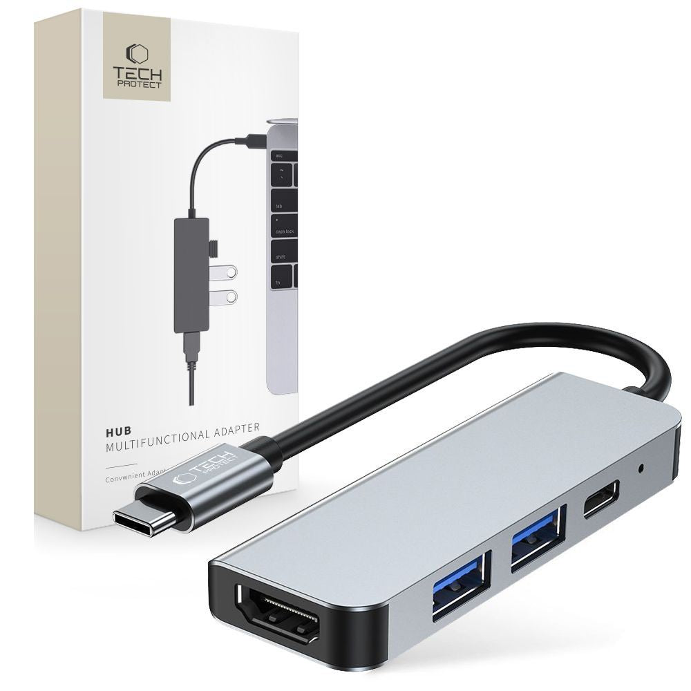 Tech Protect V2 Navadapter 4 I 1 Grå
