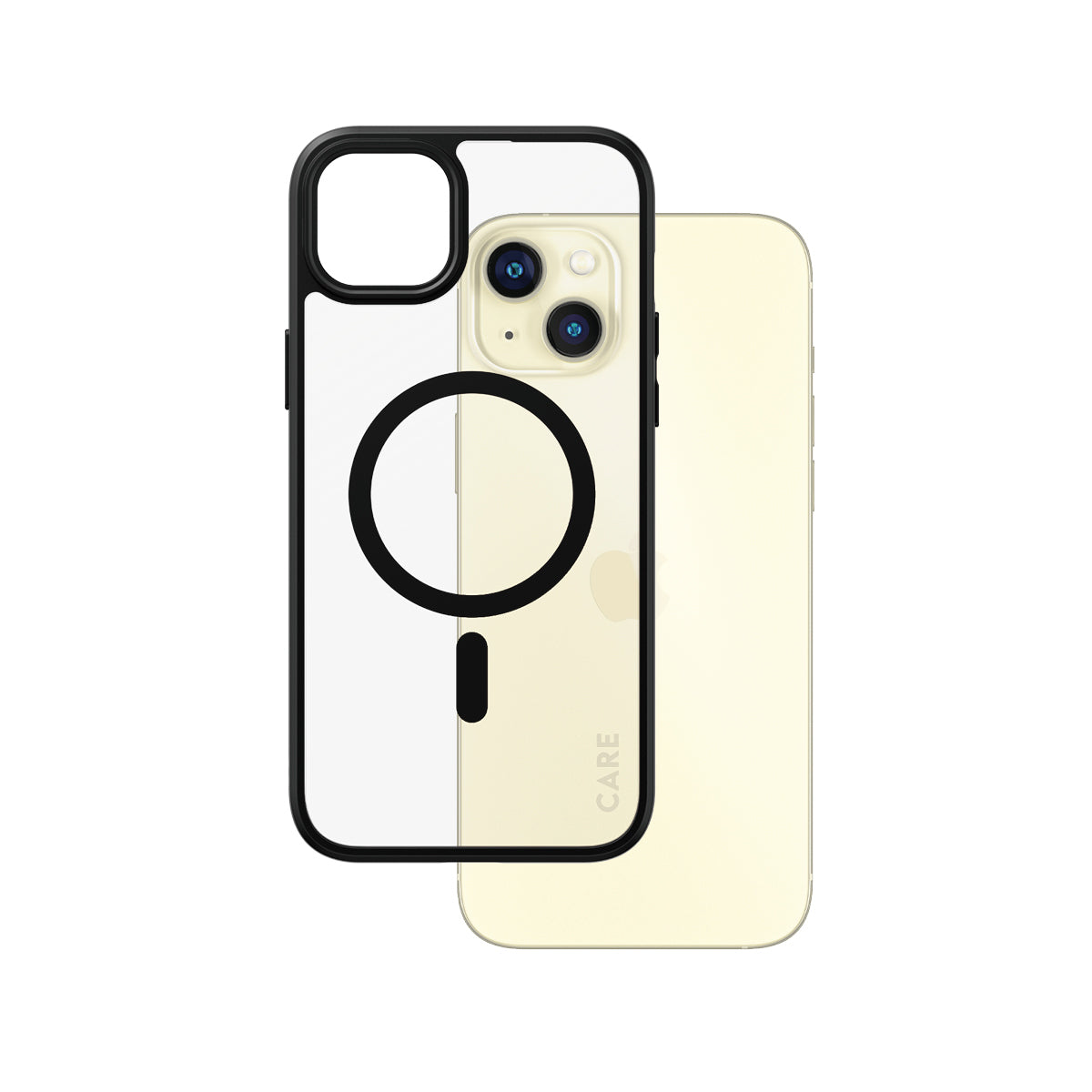 PanzerGlass CARE by ® Flagship Case Transparent Urban Combat m. Sort MagSafe iPhone 15 Plus