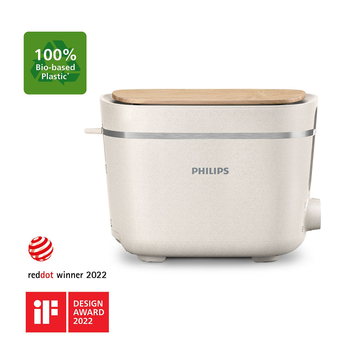 Philips Series 5000 HD2640 Eco Conscious Edition Brødrister Silkehvid mat