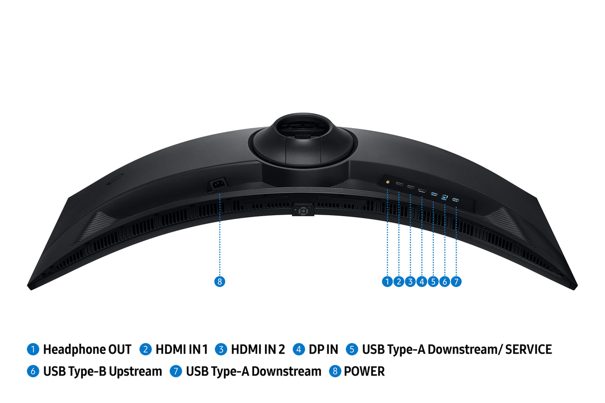 Samsung G91F computerskærm 124,5 cm (49") 5120 x 1440 pixel Dual QHD LCD Sort