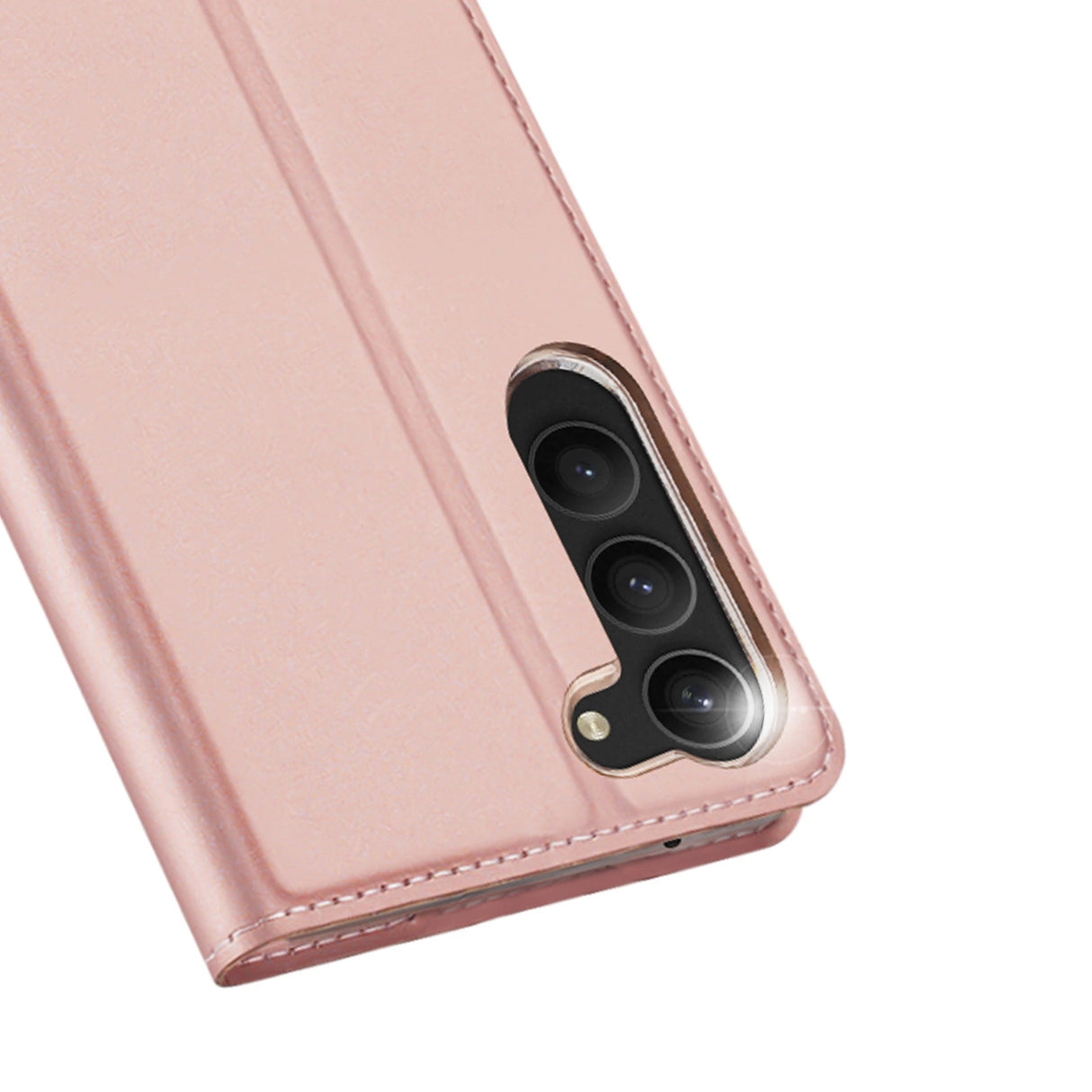 Dux Ducis Skin Pro case til Samsung Galaxy S23+ flip cover kort tegnebog stativ pink