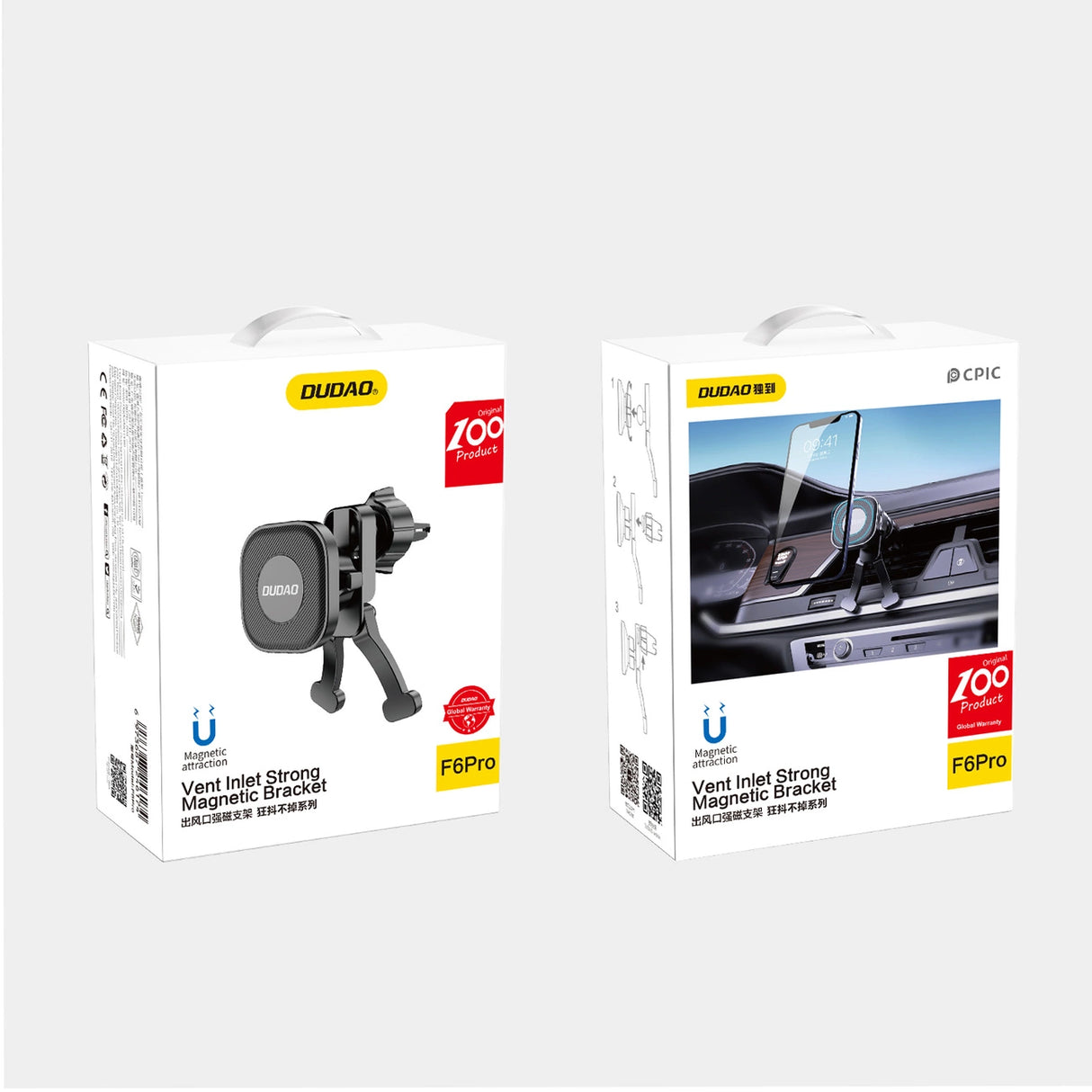 Dudao magnetisk bilholder til luftventil (F6Pro)