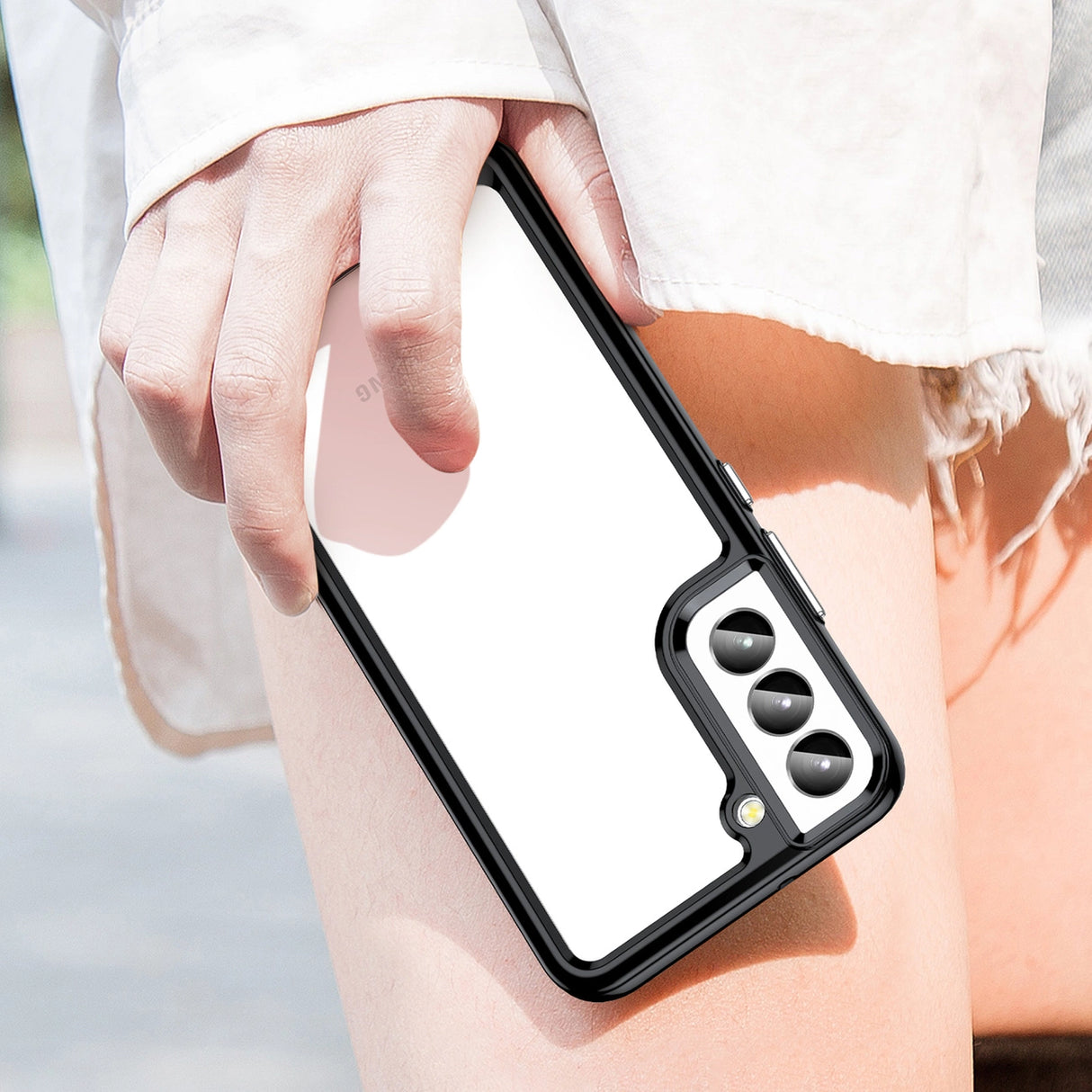 Outer Space Case til Samsung Galaxy S23+ cover med en fleksibel ramme sort