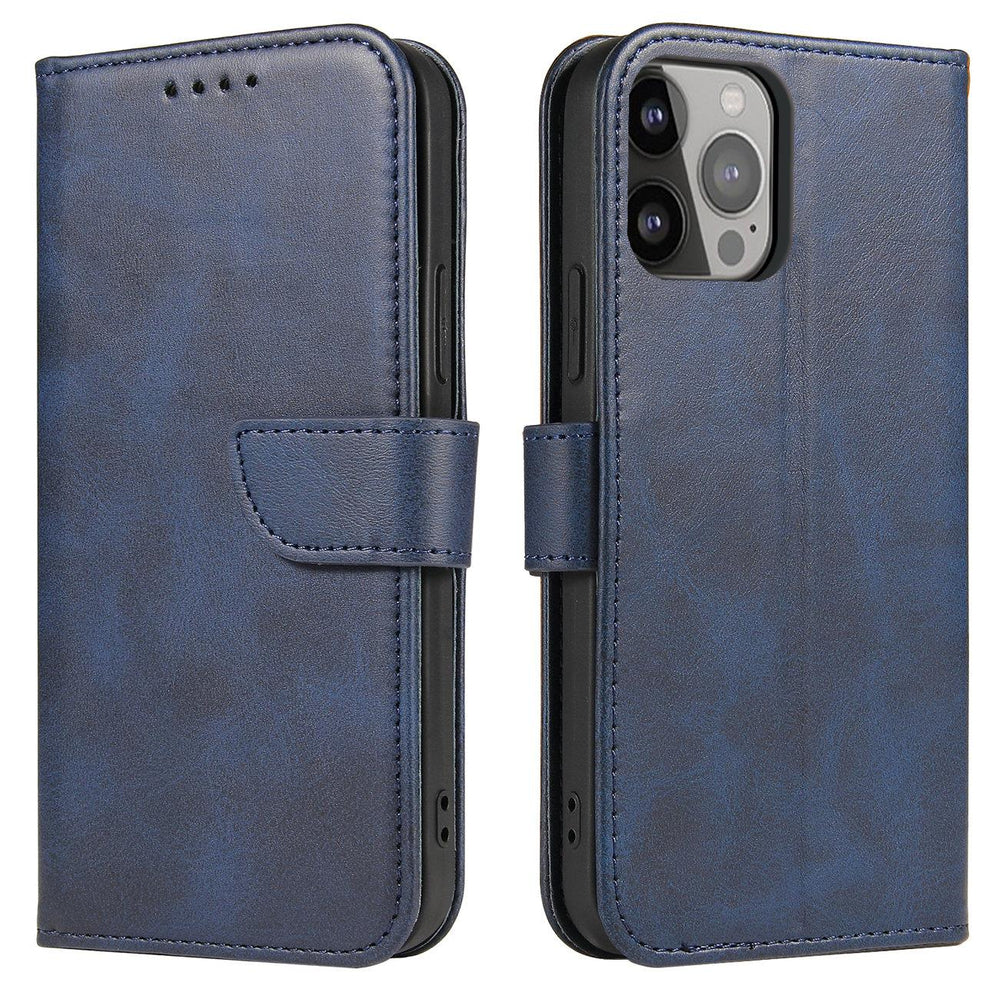 Magnet Case til Samsung Galaxy S23 flip cover tegnebog stativ blå
