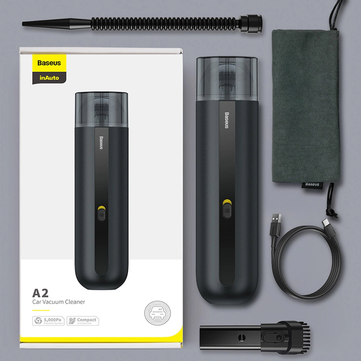 Bilstøvsuger 6000Pa 80W Baseus A2Pro - hvid