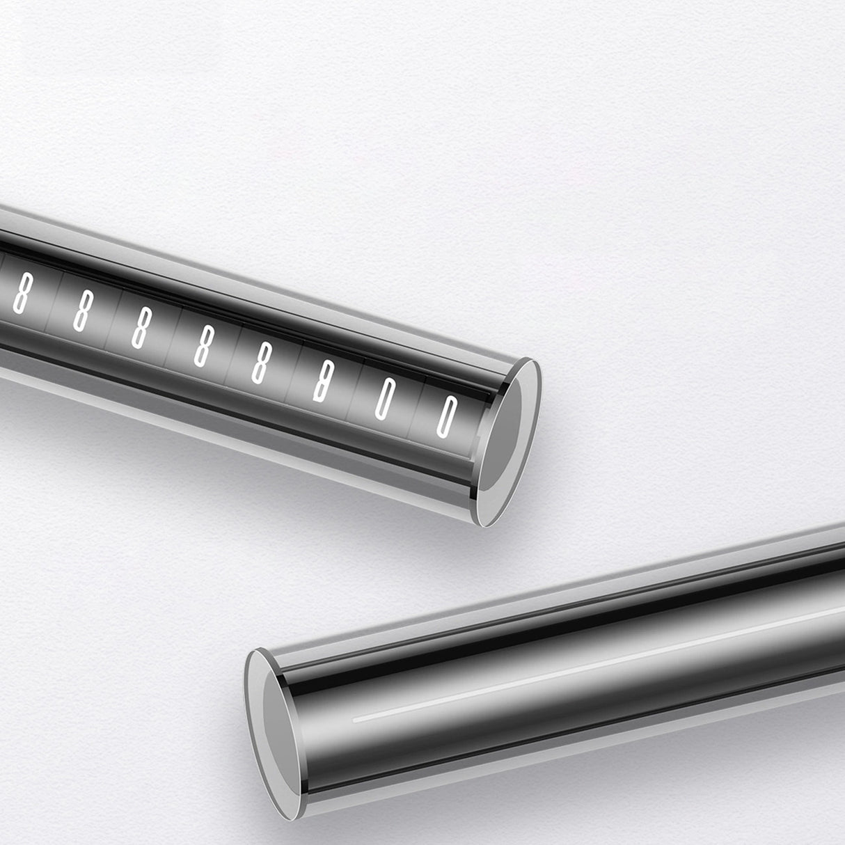 Baseus parkeringsskilt til telefonnummeret på det grå instrumentbræt