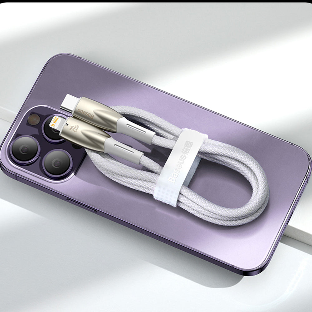 Baseus Glimmer Series Hurtig opladningskabel USB-A - USB-C 100W 480Mbps 1m sort