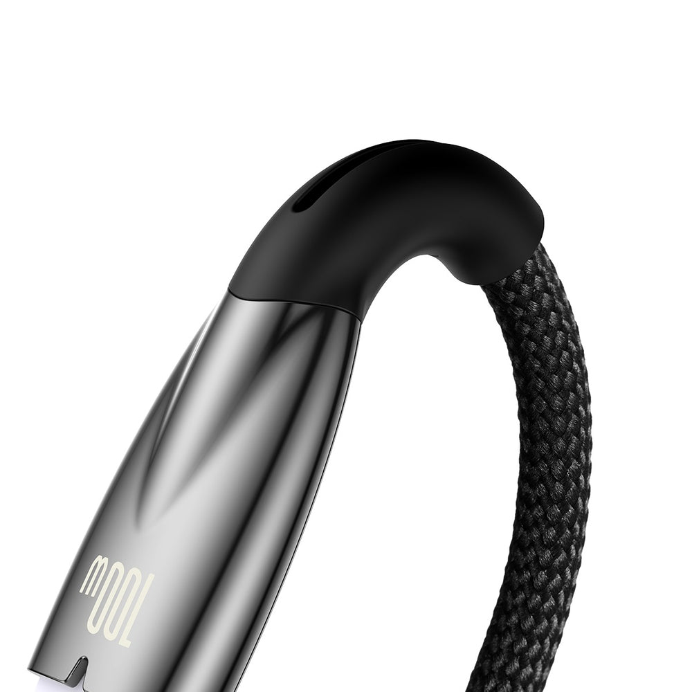 Baseus Glimmer Series Hurtig opladningskabel USB-A - USB-C 100W 480Mbps 1m sort