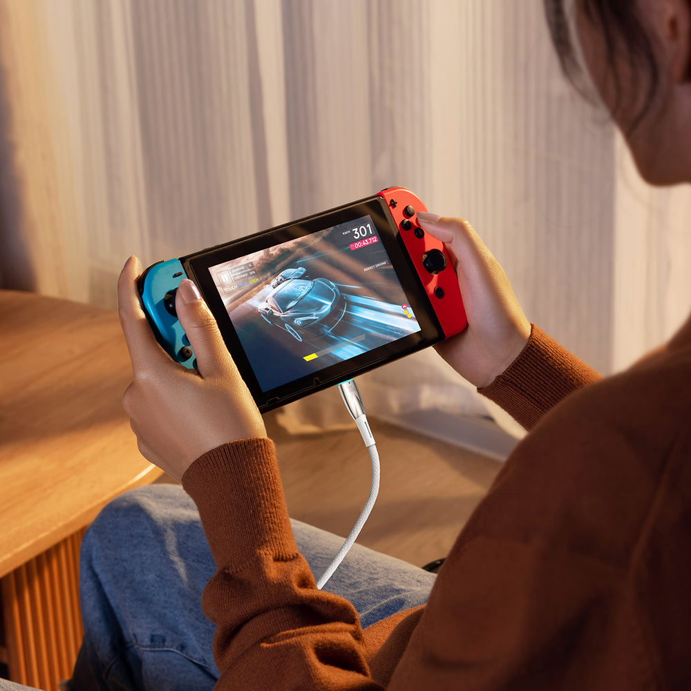 Baseus CADH000802 USB-C - USB-C PD-kabel 100W 5A 480Mb/s 2m - hvid