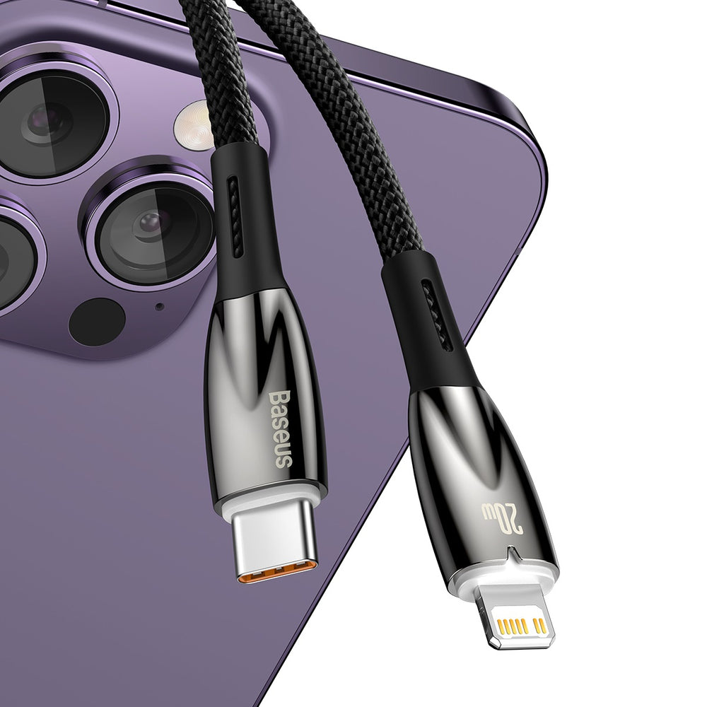 Baseus CADH000101 Lightning - USB-C PD kabel 20W 480Mb/s 2m - sort