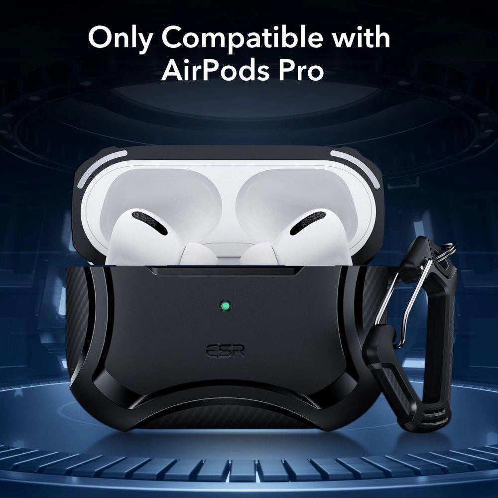 ESR Cyber Armor Halolock Case med MagSafe til Apple AirPods Pro 1/2 - sort