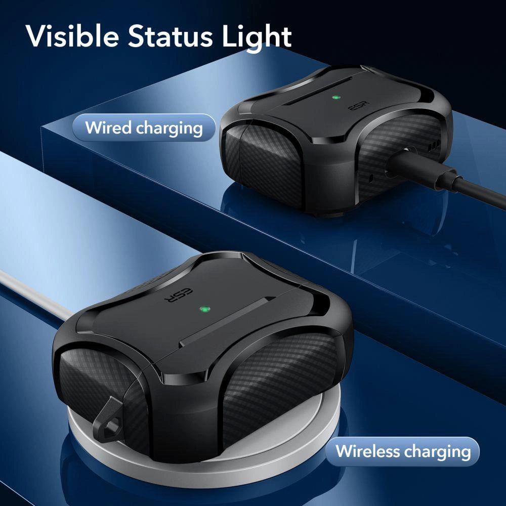 ESR Cyber Armor Halolock Case med MagSafe til Apple AirPods Pro 1/2 - sort