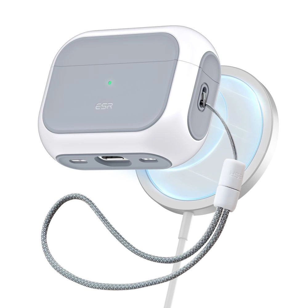 ESR Orbit Halolock med MagSafe til Apple AirPods Pro 1 / 2 - Hvid