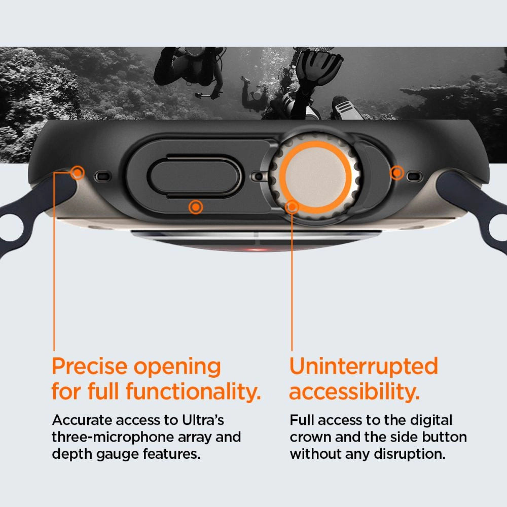 Spigen Thin Fit Case for Apple Watch Ultra (49mm) - Black