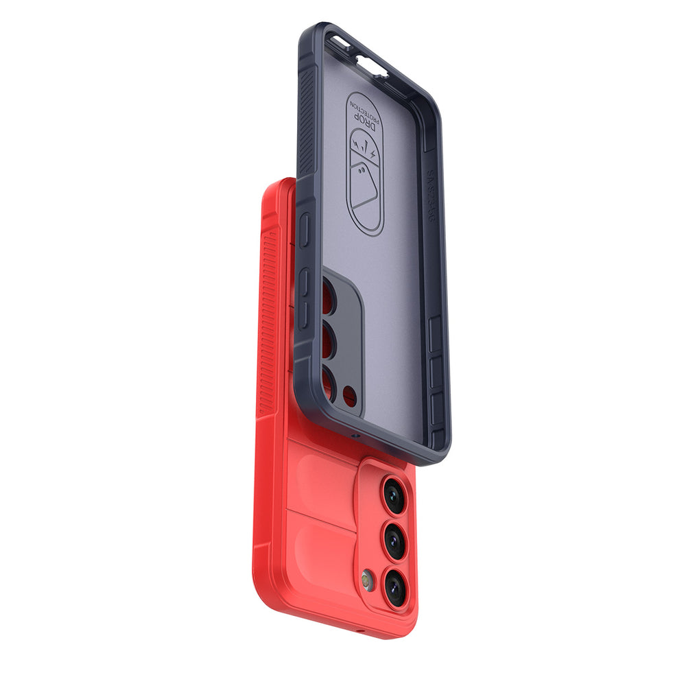 Magic Shield Case til Samsung Galaxy S23+ fleksible pansrede cover blå