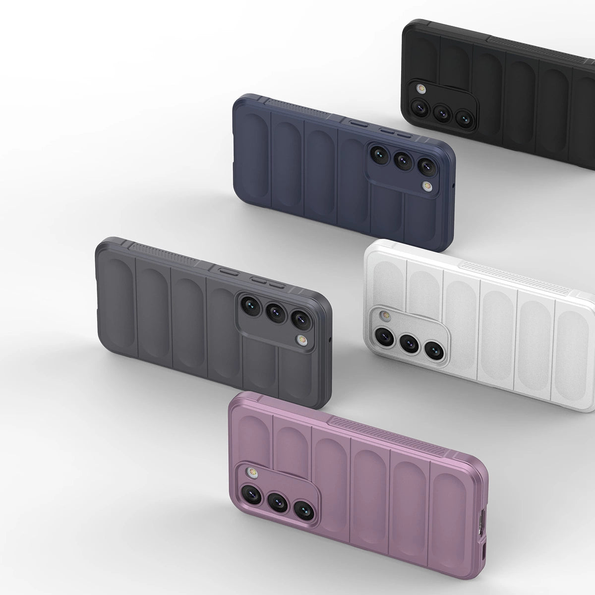 Magic Shield Case til Samsung Galaxy S23+ fleksibelt pansret cover lysblå