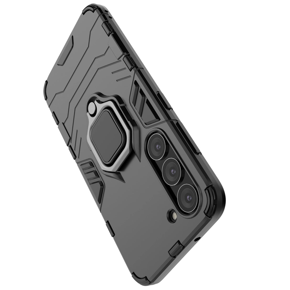 Ring Armor case til Samsung Galaxy S23 pansret cover magnetisk holder ring sort